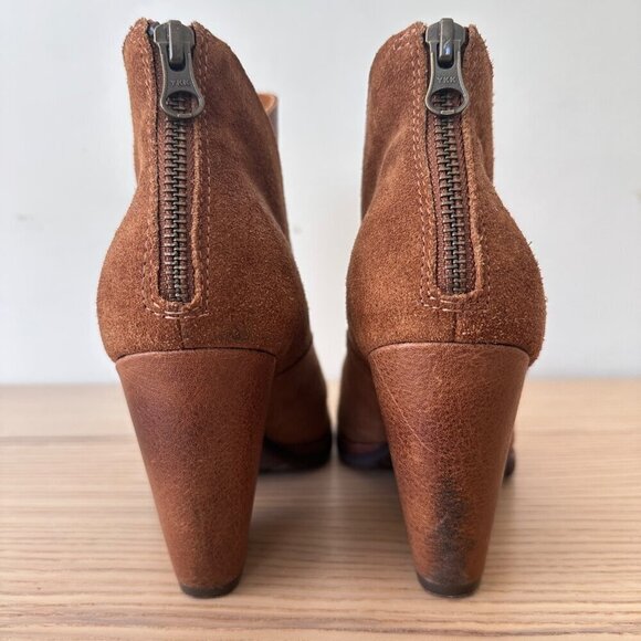 Kork-Ease Women's Castaneda Heeled Ankle Boot Brown Suede, Size 9 - Picture 7 of 12